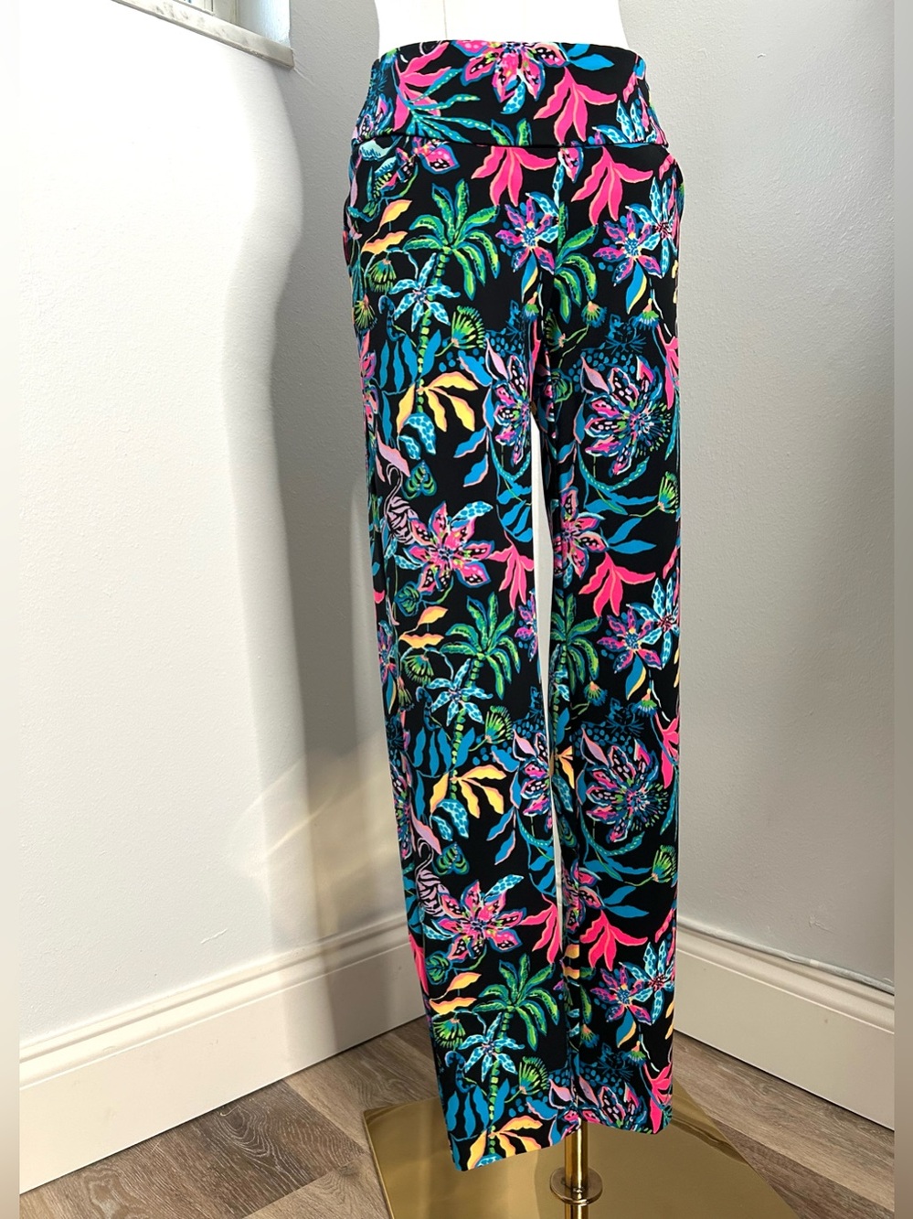 Lilly Pulitzer Paradise Glow Luxletic Corso Golf Pants Womens XS
